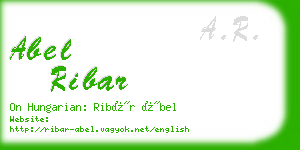 abel ribar business card